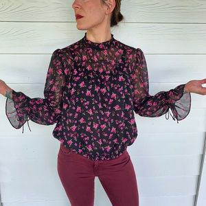 FLORAL~SHEER~LONGSLEEVE~TOP~EXPRESS~MEDIUM